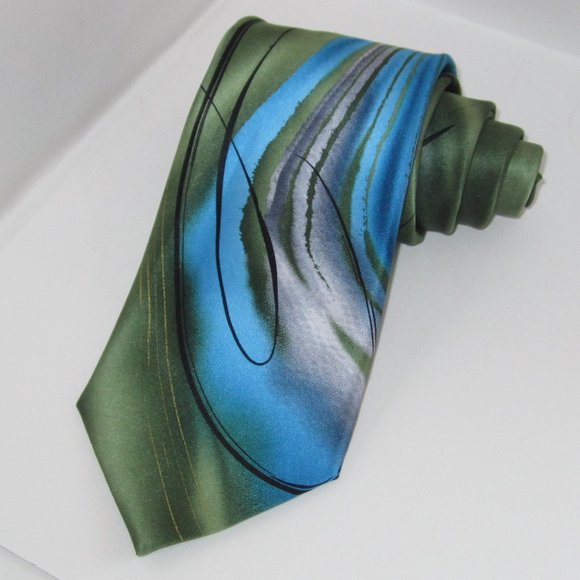 J. Garcia Collection fifty-Six 100% Silk Tie - Picture 3 of 5